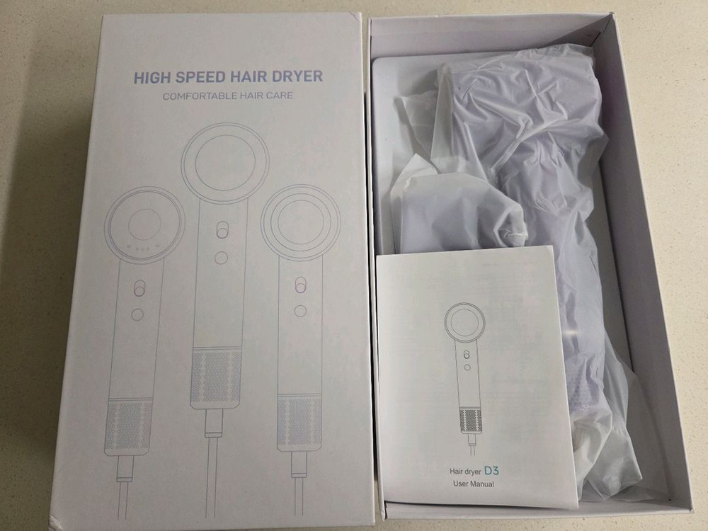 VTT 음이온 저소음 헤어드라이어 연보라색 예쁜 드라이기--4