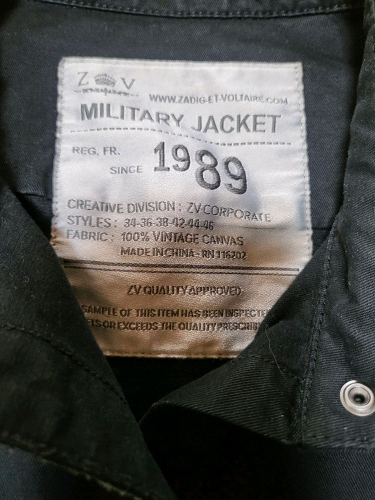 쟈딕앤볼테르 밀리터리 쟈켓--1