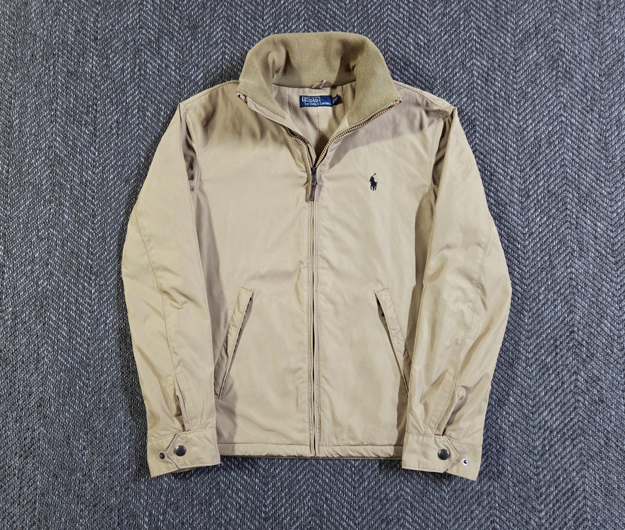 폴로 랄프로렌 베이지 폴리쉘 페리 자켓--1