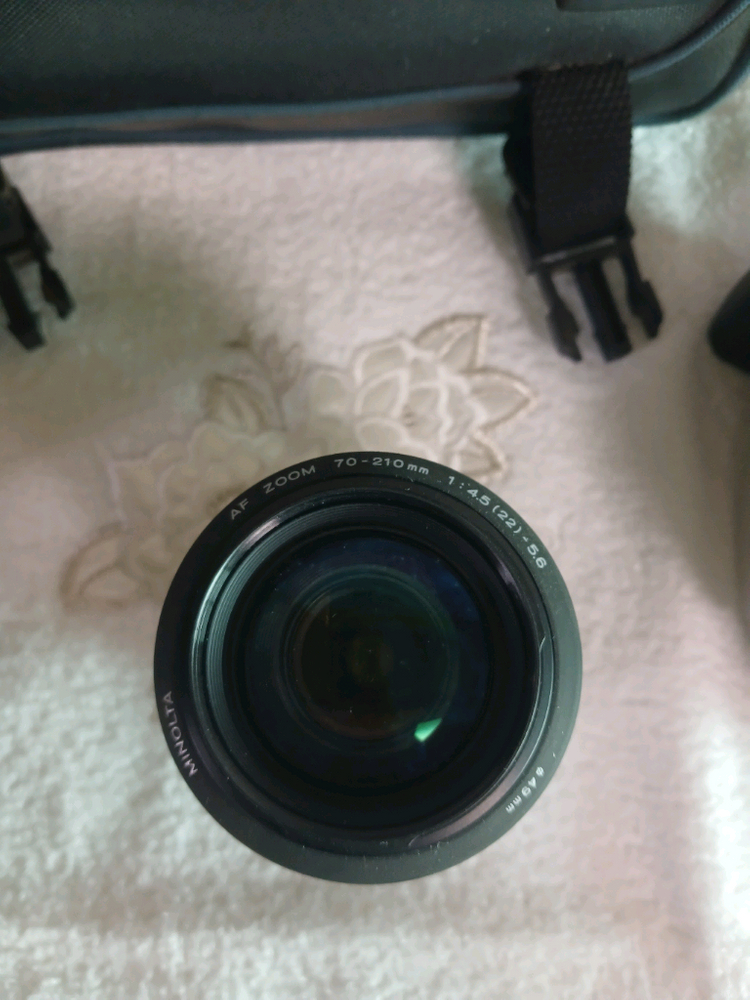 미놀타 303si SUPER 아날로그 필름 카메라+렌즈 가방--5