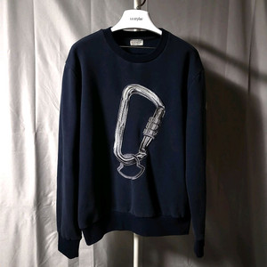 [정품] XL / 몽클레어 카라비너 자수 로고 맨투맨