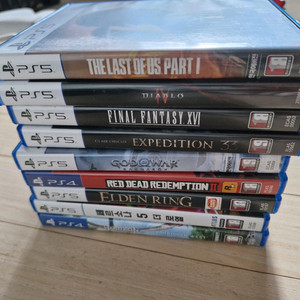 PS5 게임 타이틀 모음 이미지