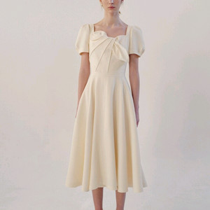 브라이드앤유 (BAU) 리본 드레스 원피스 / 돌잔치 스냅 2부드레스 스몰웨딩