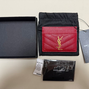 생로랑 금장 카드지갑