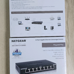(미개봉) [NETGEAR] 넷기어 GS308 [스위칭허브/8포트/1000Mbps]
