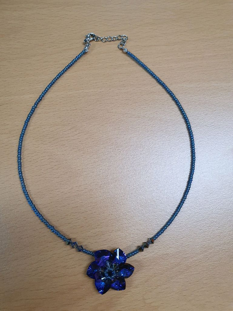 보라큐빅 팬던트 목걸이 이미지