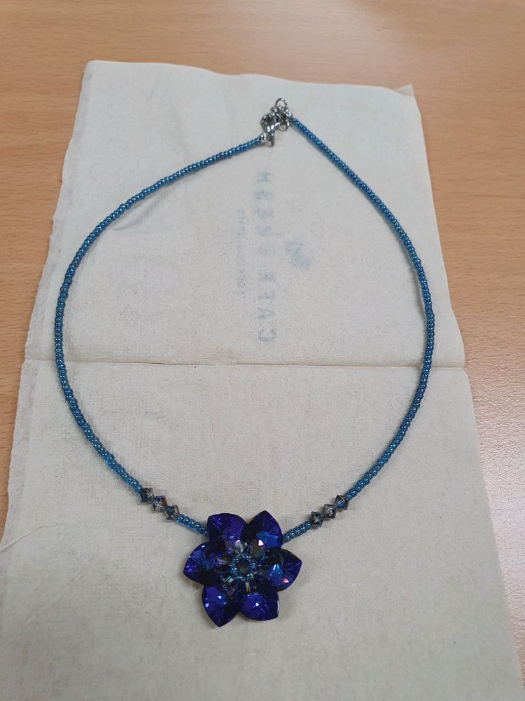 보라큐빅 팬던트 목걸이 이미지