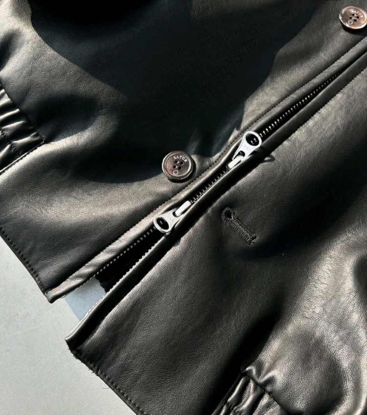 세터 테오 비건 레더 블루종 자켓 M--1