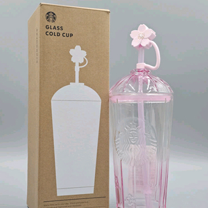 스타벅스 블라썸 시크릿 가든 글라스 콜드컵 500ml