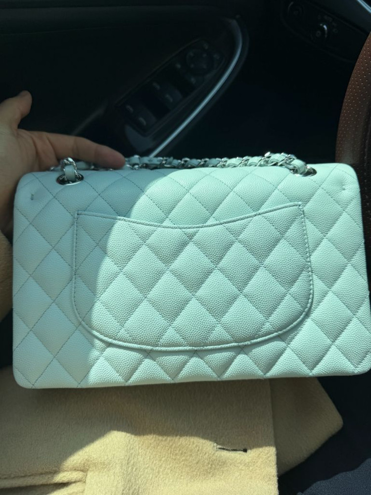 지존 샤넬 클래식 미듐 스카이블루--4