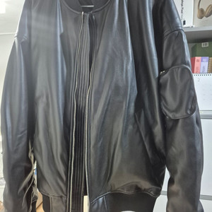 TNGT 가죽 항공점퍼 100(1회착용)