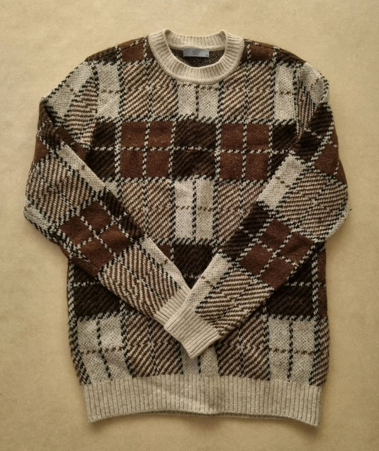 코오롱 GGIO2 지오투 , 체크 니트 이미지