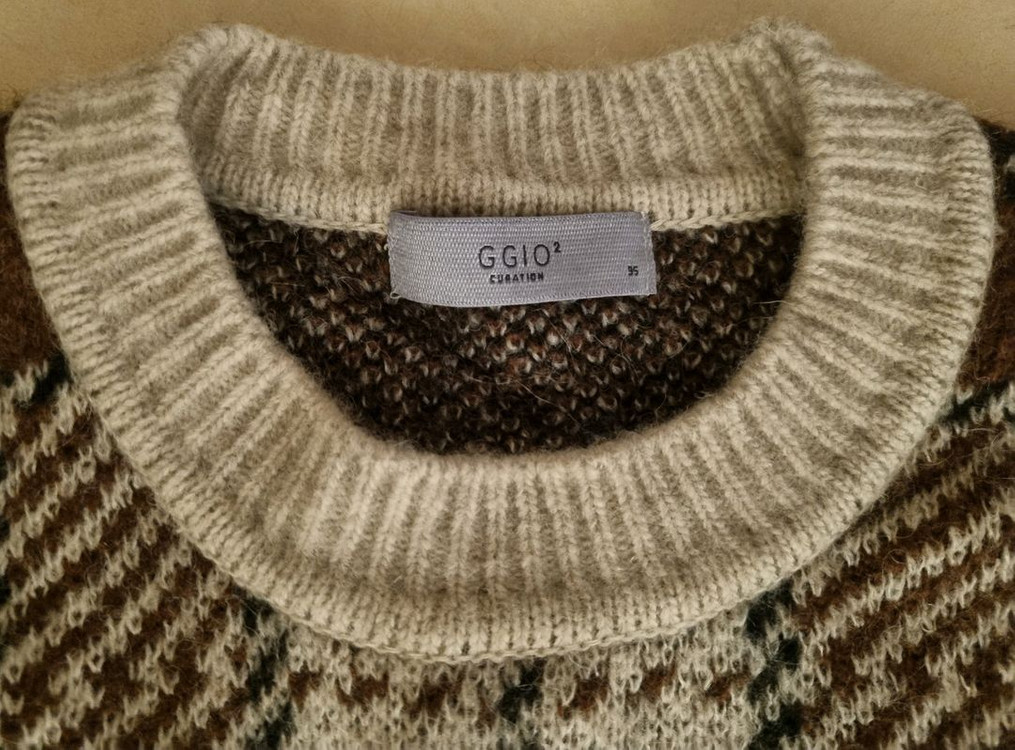 코오롱 GGIO2 지오투 , 체크 니트 이미지