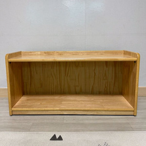 원목 2단 수납 교구장 이미지