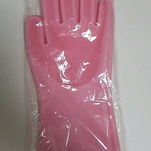 에바 실리콘 세척장갑 핑크