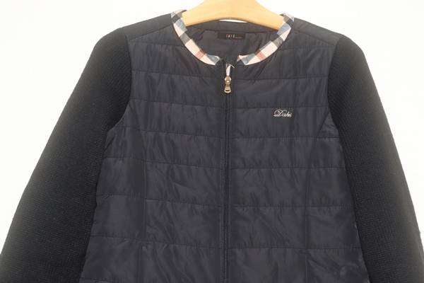 (55)A1502. 닥스/블랙 누빔 니트자켓--1