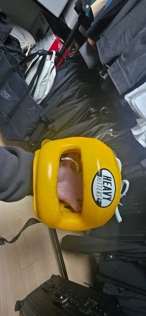 헤비히터 복싱 헤드기어 + 글러브--6