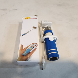 [셀카봉] 미니 모노포드 셀카봉 블루 (새제품)