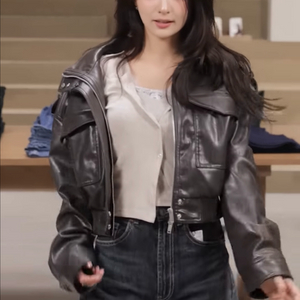 ZARA 자라 레이스 콤비 탑 재킷 (샌드 그레이 /L 사이즈)