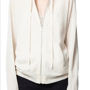 (완료) 쟈딕앤볼테르 캐시미어100% 후드 집업가디건