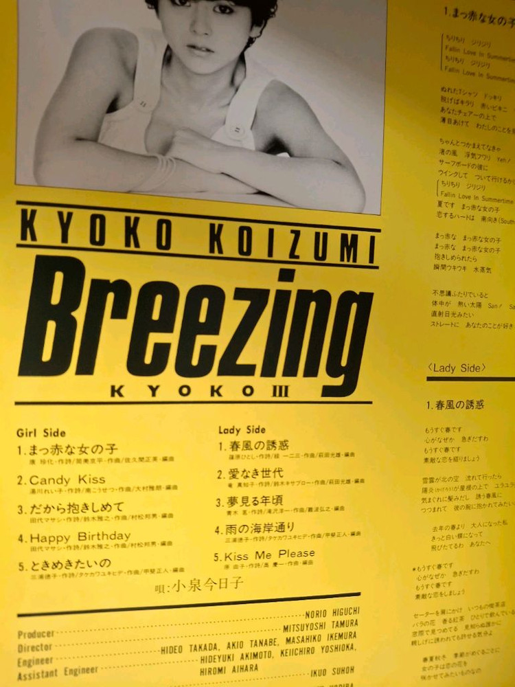 코이즈미 쿄코 Kyoko Koizumi 초판 엘피 LP--3