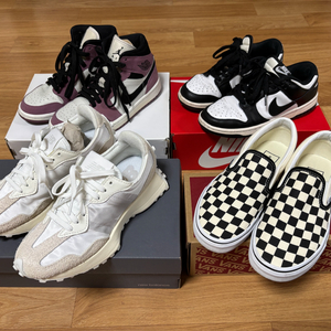 [신발정리] 나이키, 뉴발란스, 반스 220~225mm