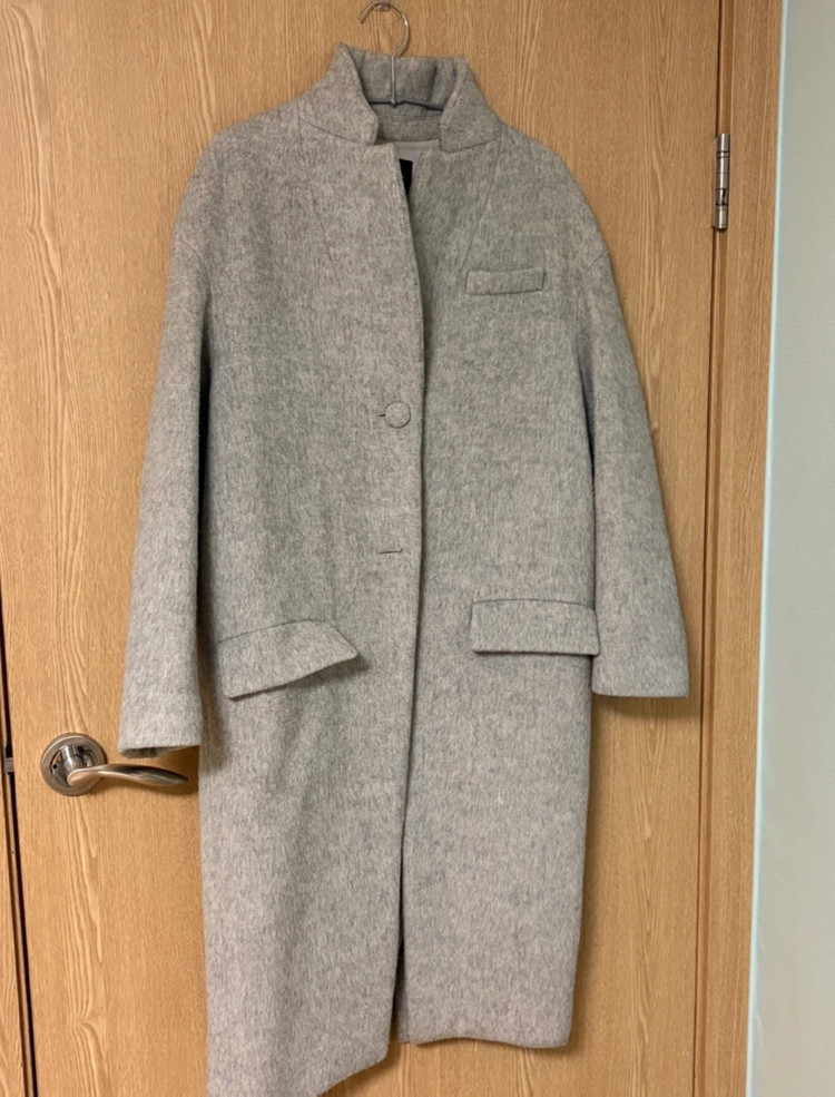 유명 브랜드 아보아보 그레이 여성 코트--4