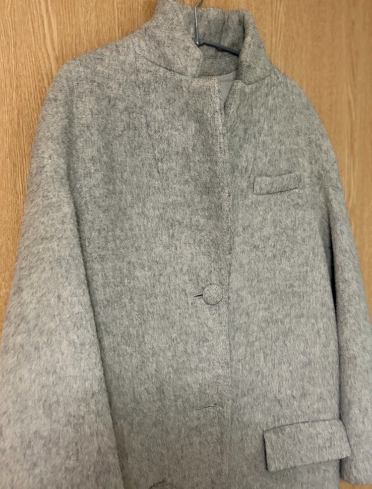 유명 브랜드 아보아보 그레이 여성 코트--6