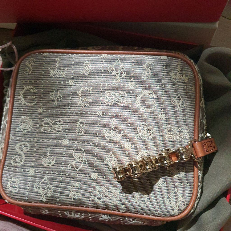 랑셀 모노그램 패턴 파우치 + 케이스--2