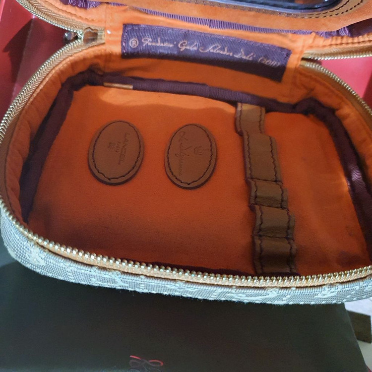 랑셀 모노그램 패턴 파우치 + 케이스--3