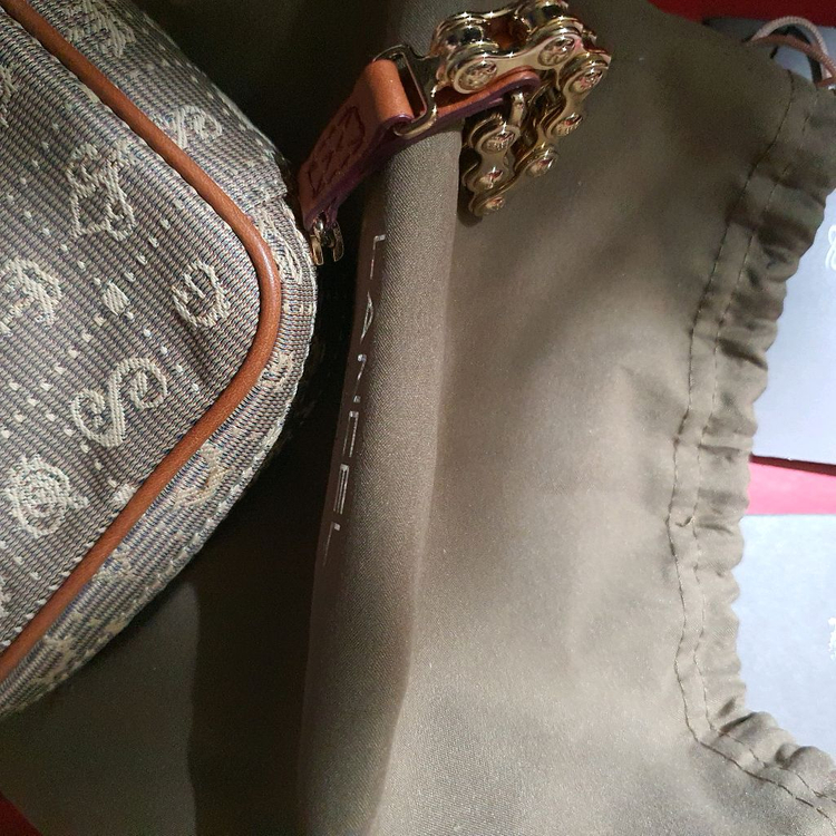 랑셀 모노그램 패턴 파우치 + 케이스--5