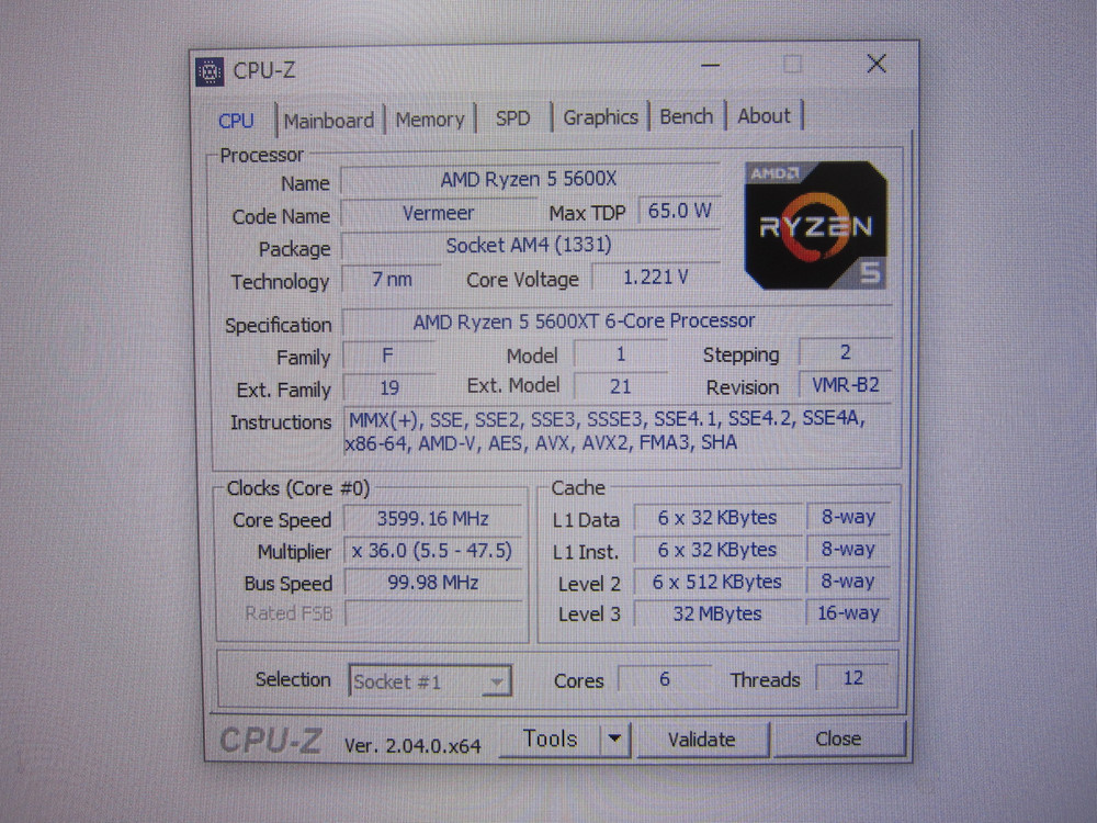 [AM4소켓] AMD 라이젠5-4세대 5600XT (버미어)--2