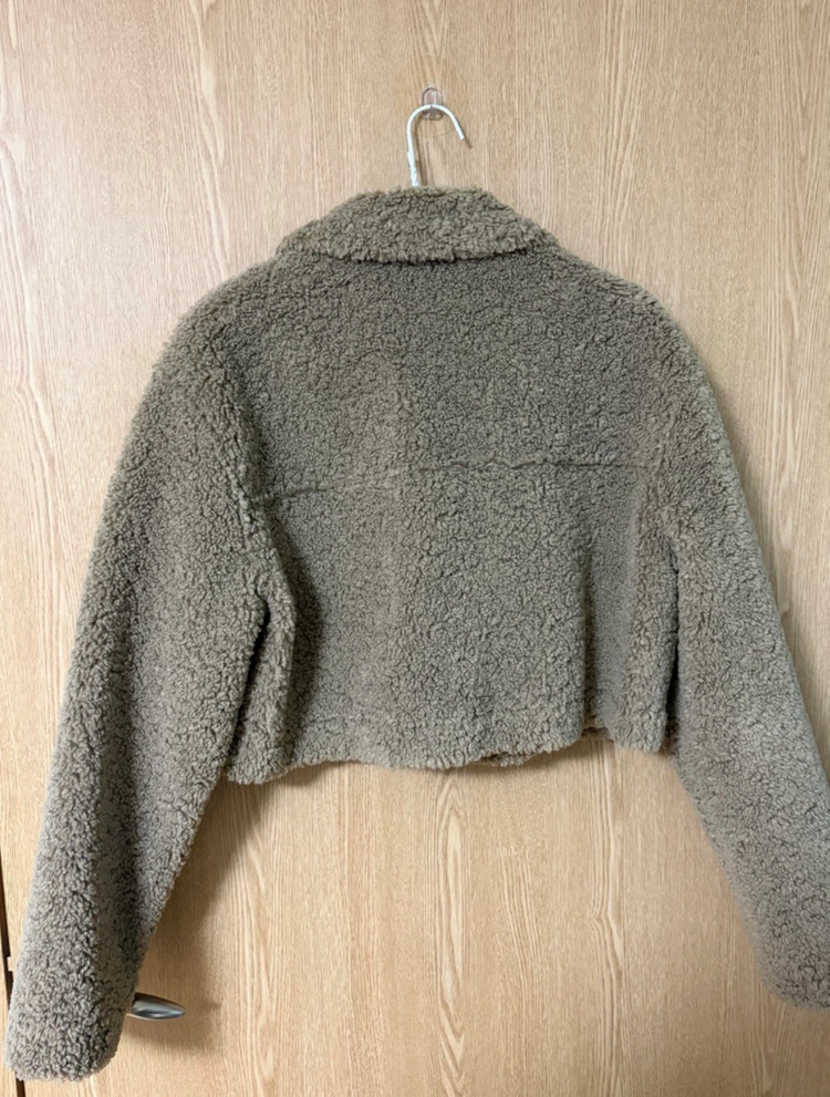 자라 뽀글이 시어링 크롭 자켓 M(드라이클리닝 완료)--3