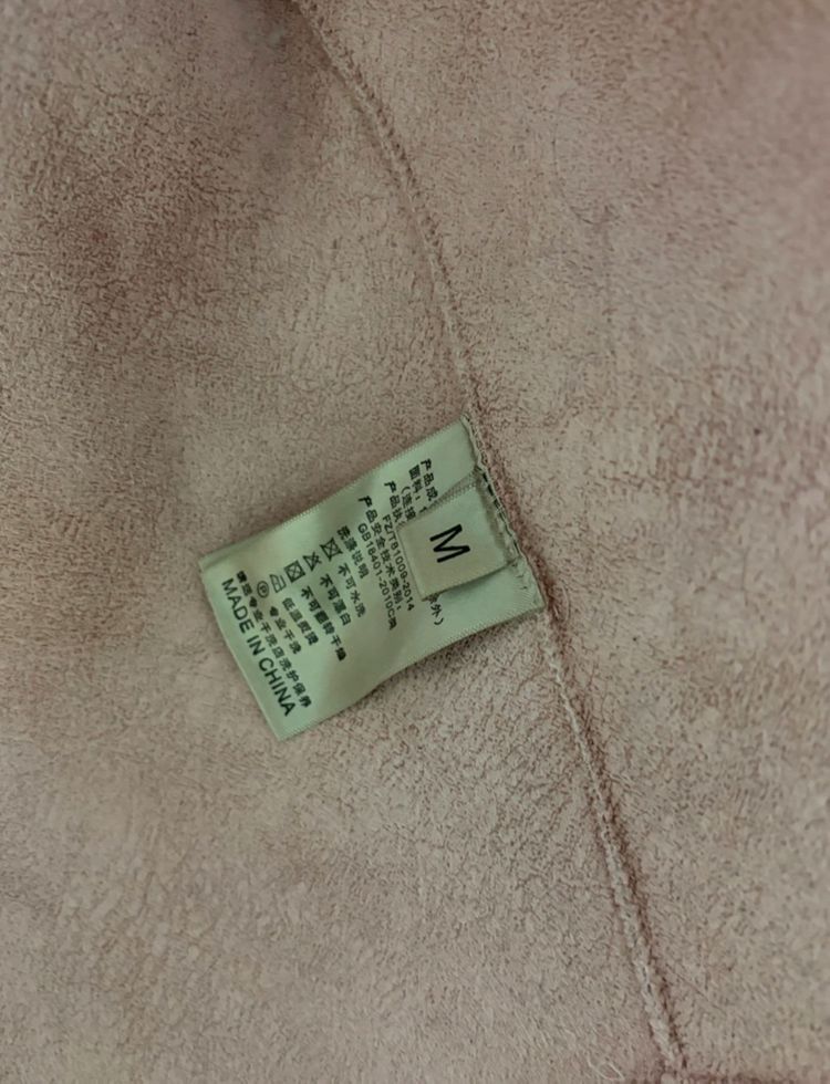 핑크 양털 무스탕 자켓 M 새상품급(드라이클리닝 완료)--3