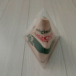 직거래 [서울우유] 삼각 파우치 키링 동전 지갑 (녹색줄) 이미지