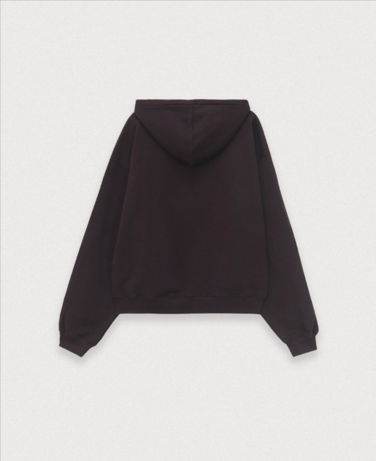 포에토 Washing day hoody zip-up - bordeaux--5
