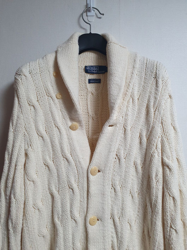 폴로 랄프로렌 케이블 니트 가디건 S 택포 이미지