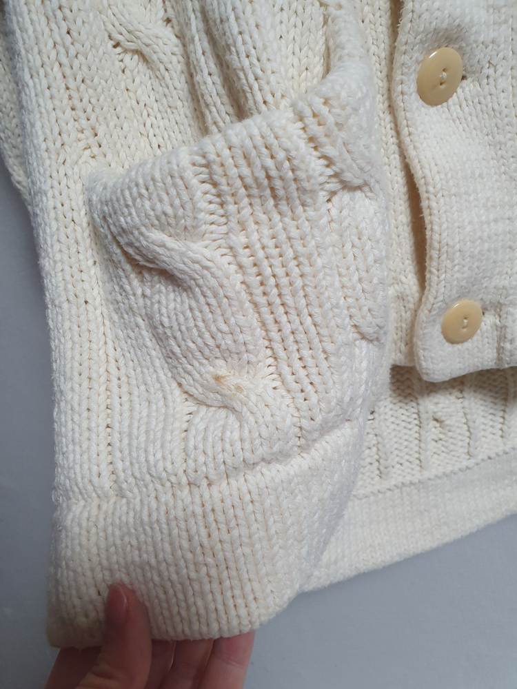 폴로 랄프로렌 케이블 니트 가디건 S 택포 이미지