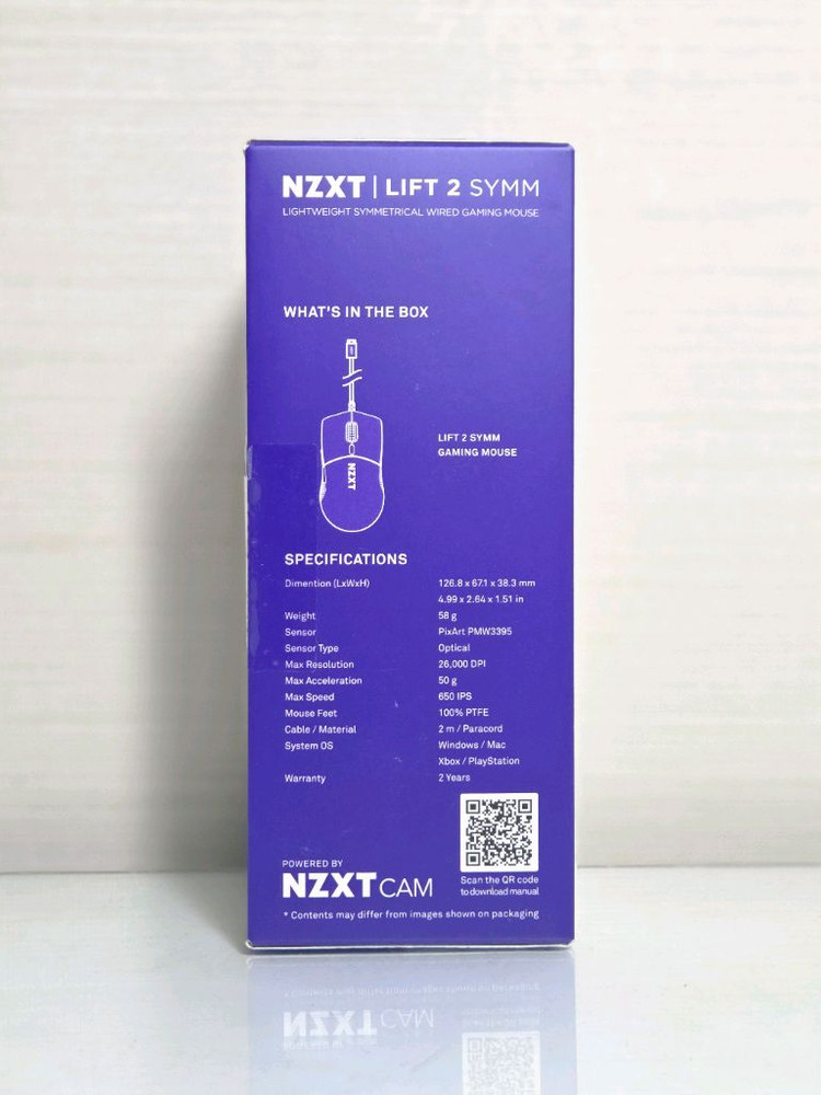 NZXT LIFT 2 경량 대칭형 게이밍 마우스--3