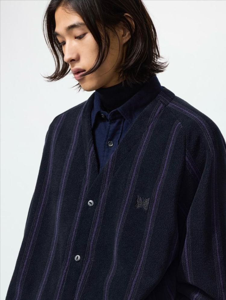 유니클로 니들스 콜라보 후리스오버사이즈가디건 (블랙/L사이즈)--1