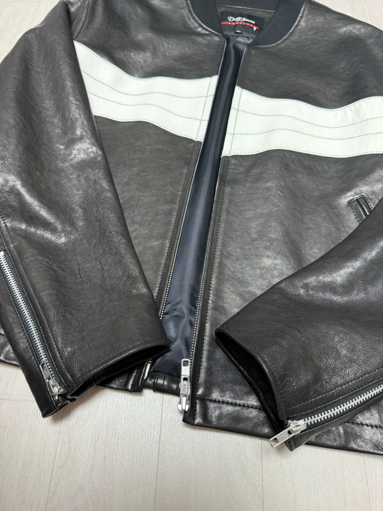 도프제이슨 프리미엄 램스킨 베지터블 레이서 가죽자켓(XL)택배비포함 17만5천원--3