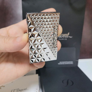 [새상품급] 듀퐁라이터 라인2 신형 ca16253 다이아몬드 헤드 팔라듐 백금 쌍불 듀퐁 라이타 이미지