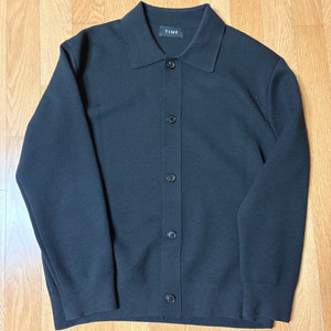 타임옴므 셔츠가디건 블랙 이미지