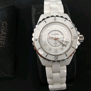 정품 샤넬 j12 다이아몬드 세라믹 33mm