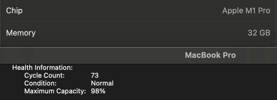 맥북프로 16인치 M1 pro 32GB 512GB S급 풀박--5