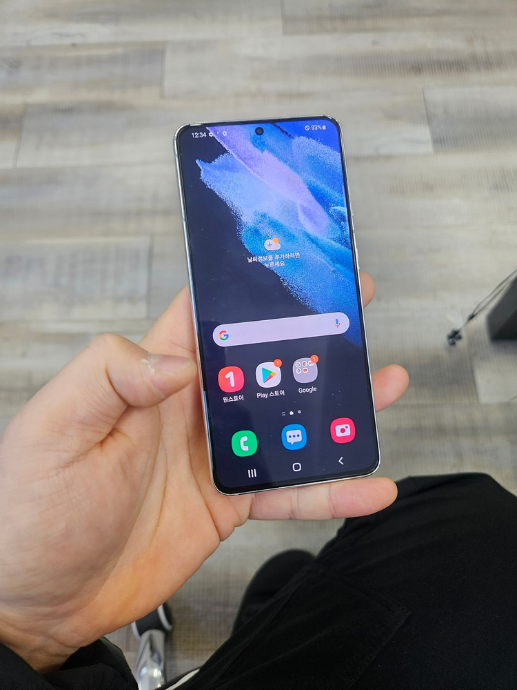 갤럭시S21화이트판매 정상해지 중고폰 단말기--1