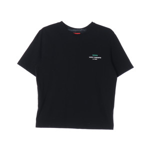 럭키슈에뜨 23SS 블랙 그래픽 반팔 크루넥 티셔츠 36