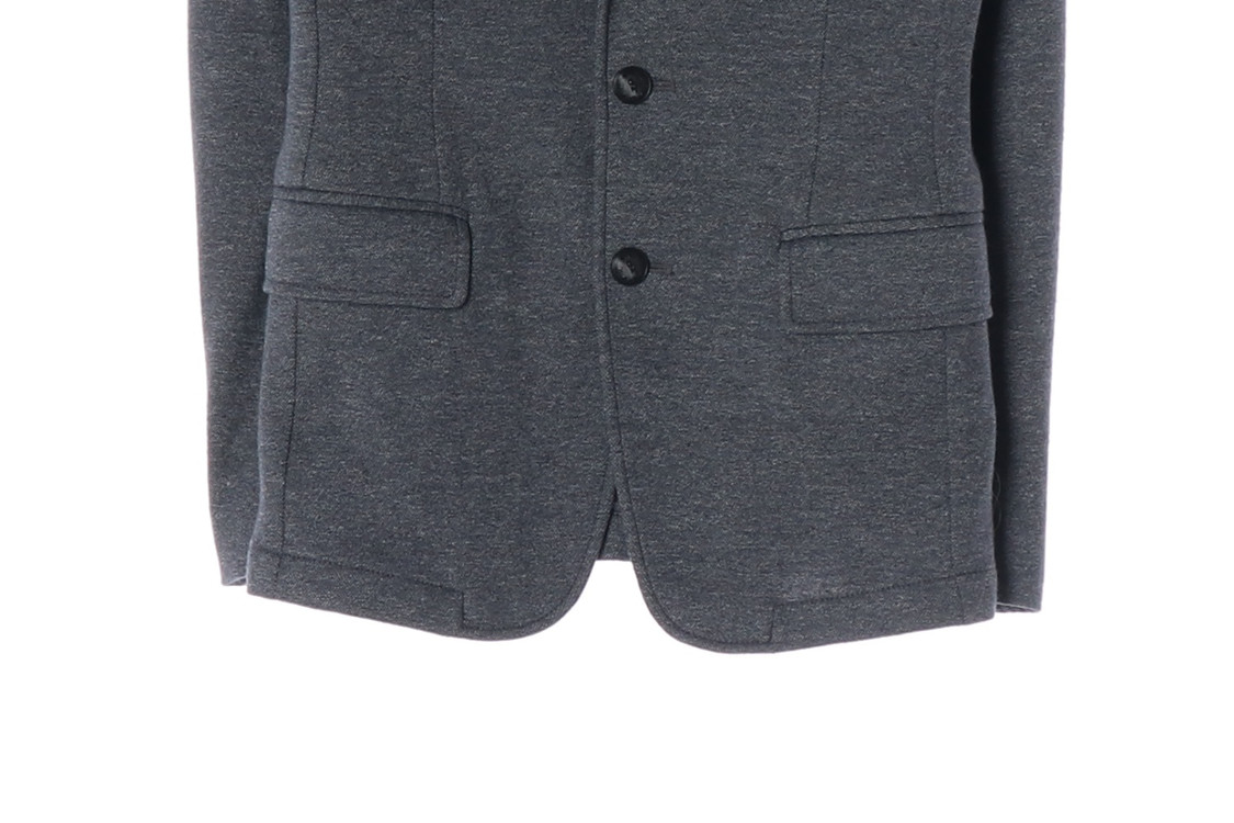 커스텀멜로우 울 코튼 그레이 블레이저 자켓 재킷 M--4