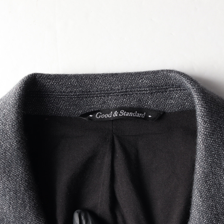 커스텀멜로우 울 코튼 그레이 블레이저 자켓 재킷 M--5