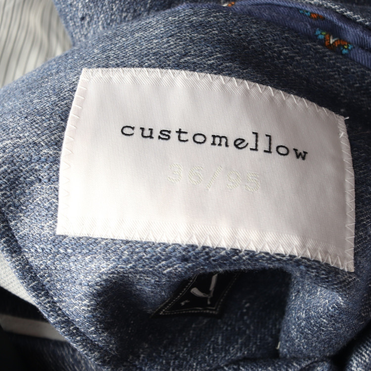 커스텀멜로우 린넨 블루 자켓 재킷 봄 여름 블레이저 M--4